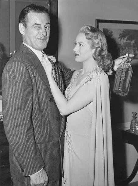 British Actor Tom Conway Has His Tie Adjusted 1946 OLD PHOTO British Actor Tom Conway Has His Tie Adjusted 1946 OLD PHOTO