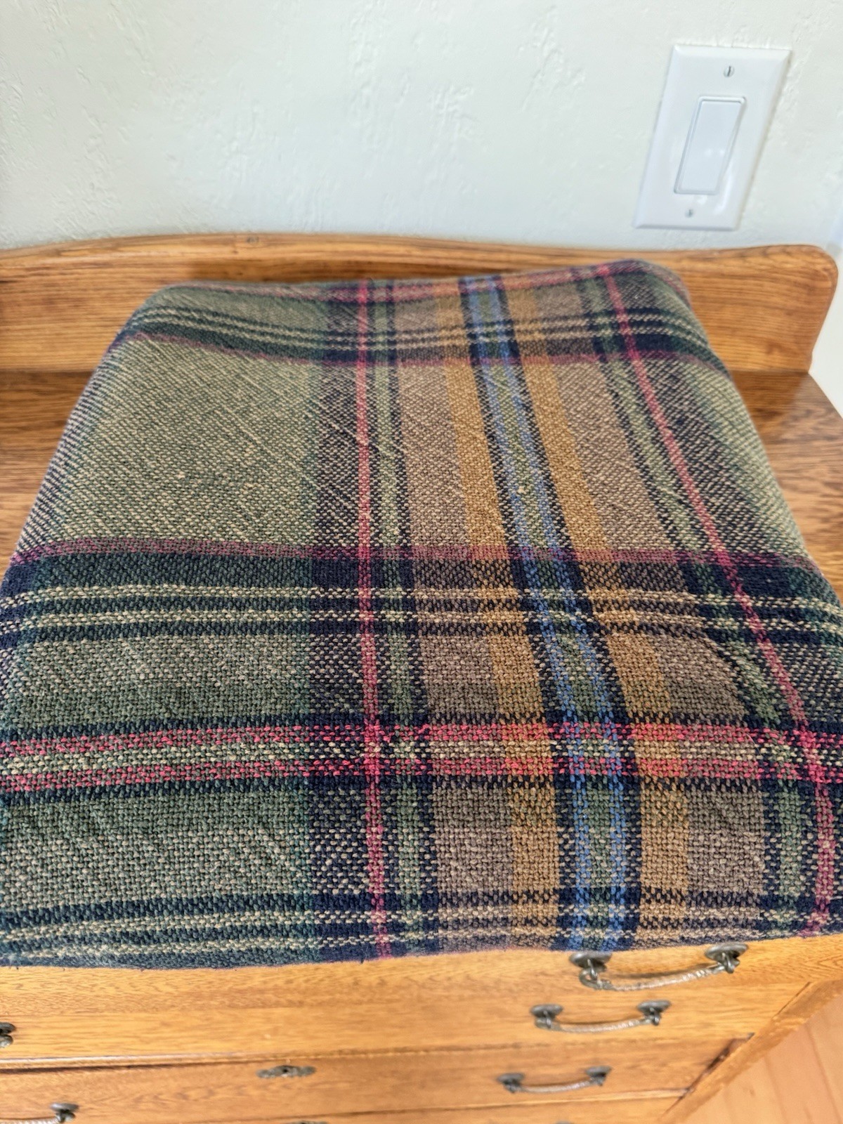Vintage NIP Ralph Lauren Edgefield Plaid Heritage Cotton Blanket 90x108 King SZ Vintage NIP Ralph Lauren Edgefield Plaid Heritage Cotton Blanket 90x108 King SZ