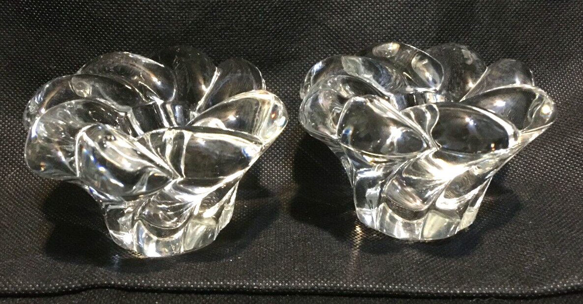 PAir of Crystal Taper Holders