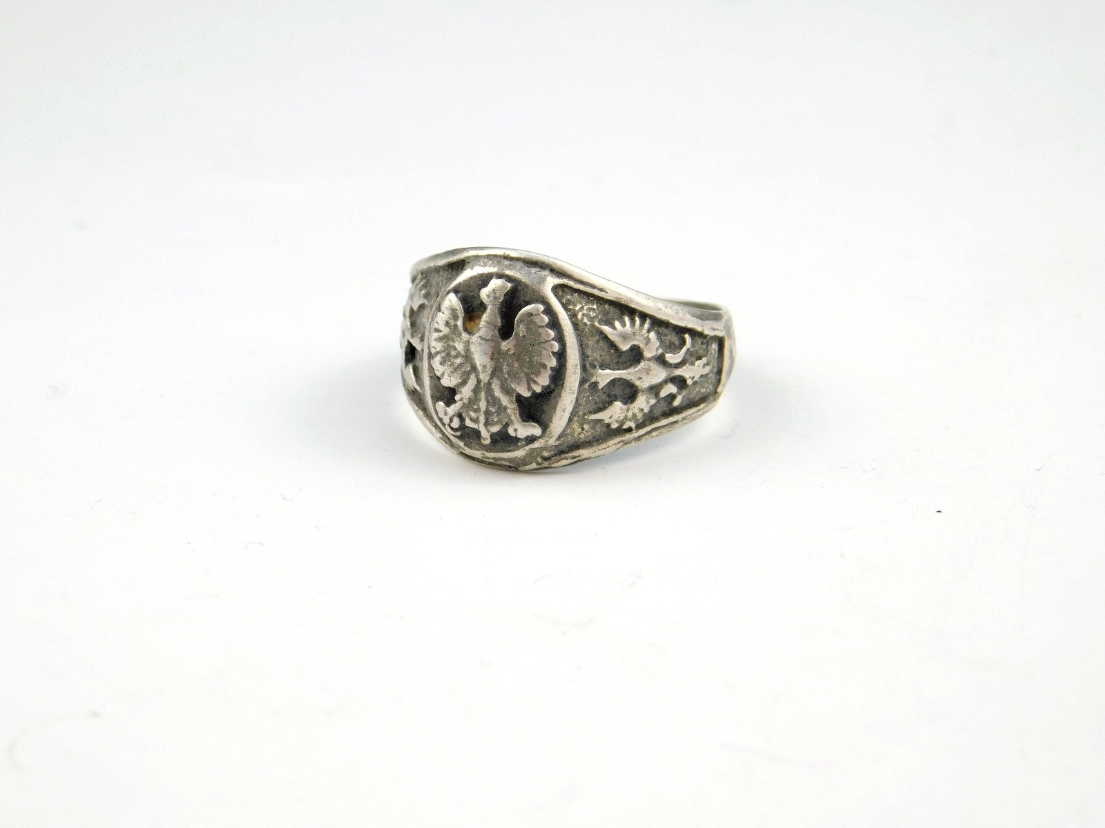 4985 WW2 WW1 POLISH RING SIGNET POLAND
