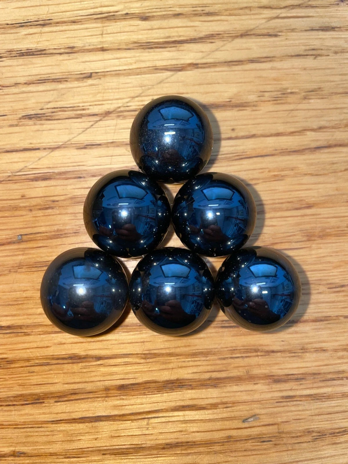 Six Magnetic Hematite Spheres (QTY 6)