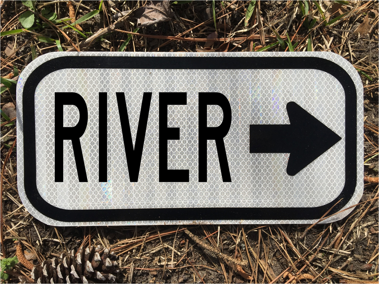 RIVER road sign 12 RIVER road sign 12