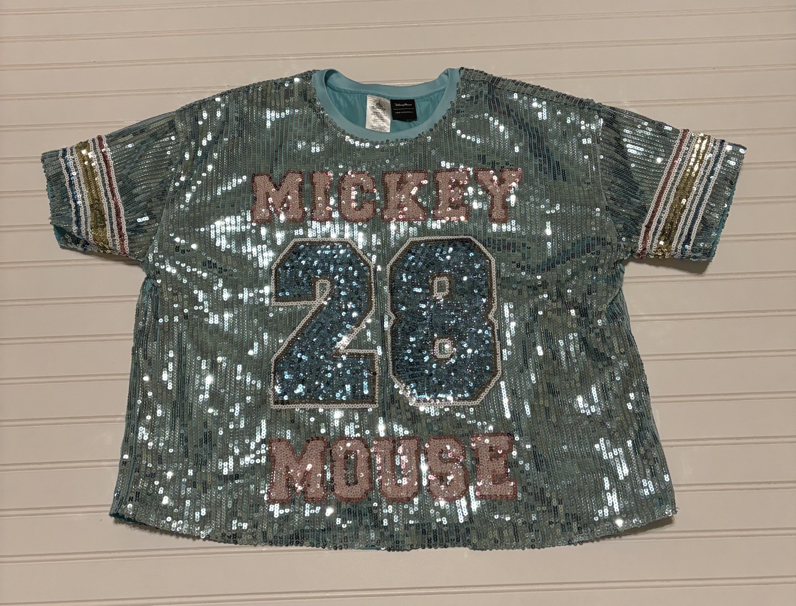 Disney Parks Her Universe Sequin Mickey Mouse Jersey NWT Plus Size 1X