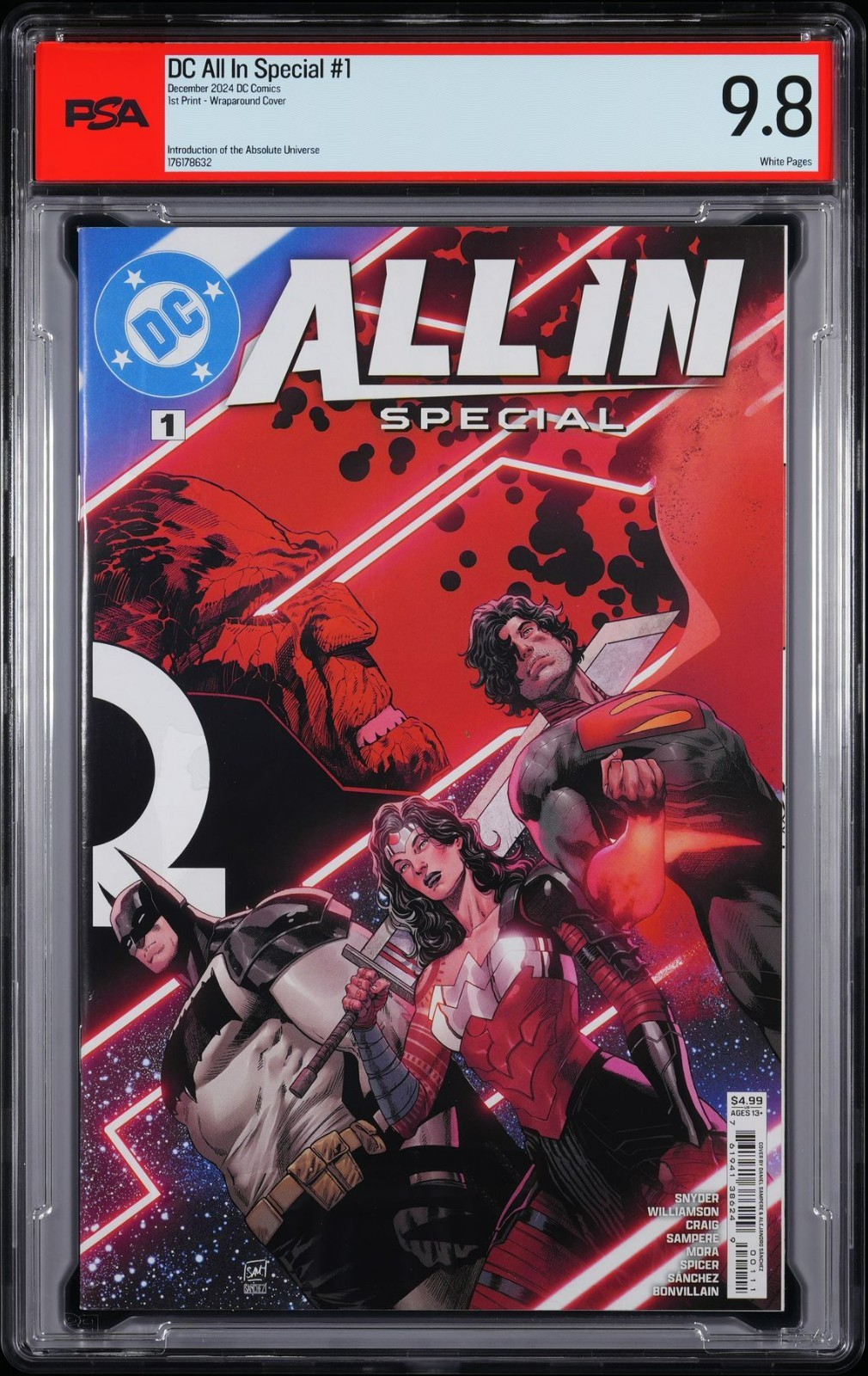 Dc All in Special #1 PSA NOT CGC 9.8 1st Print 1st Absolute Batman Wonder Woman