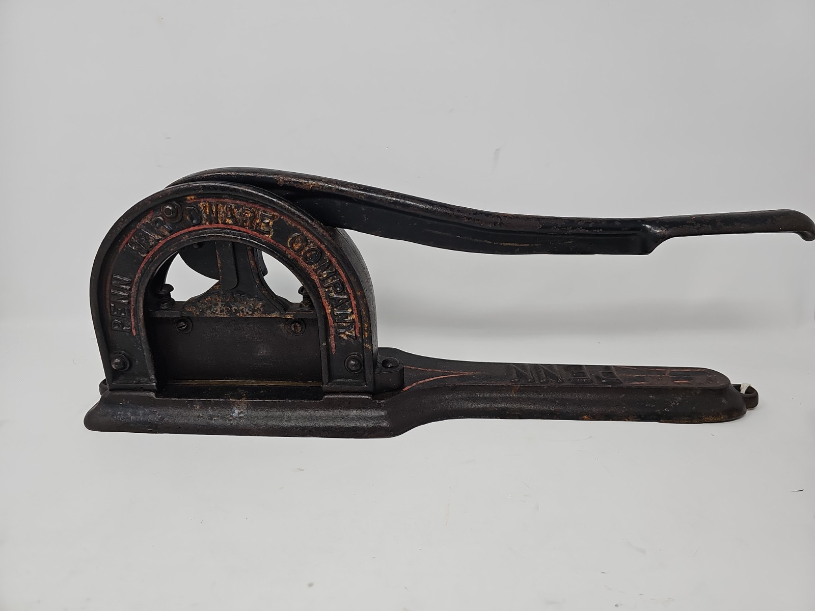 Early Penn Hardware Chewing Tobacco Plug Cast Iron Cutter Cigar Tool 