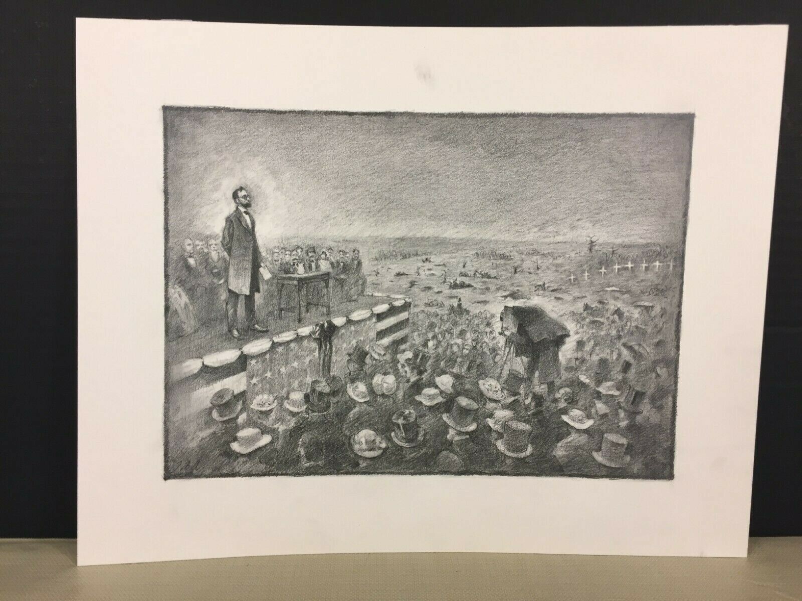Gore Vidal's Lincoln Book Original Illustration by Thomas B Allen Franklin Mint 