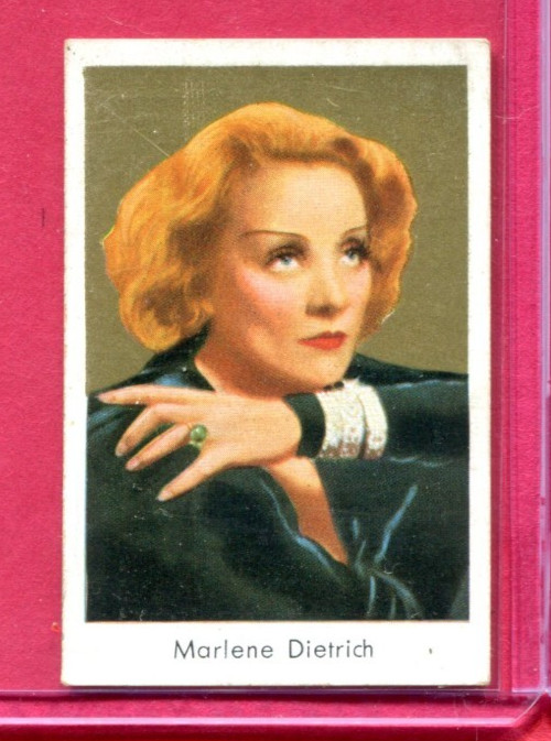 1933 CONSTANTIN GOLDFILM GERMAN TOBACCO CARD SERIES 2 #211 MARLENE DIETRICH