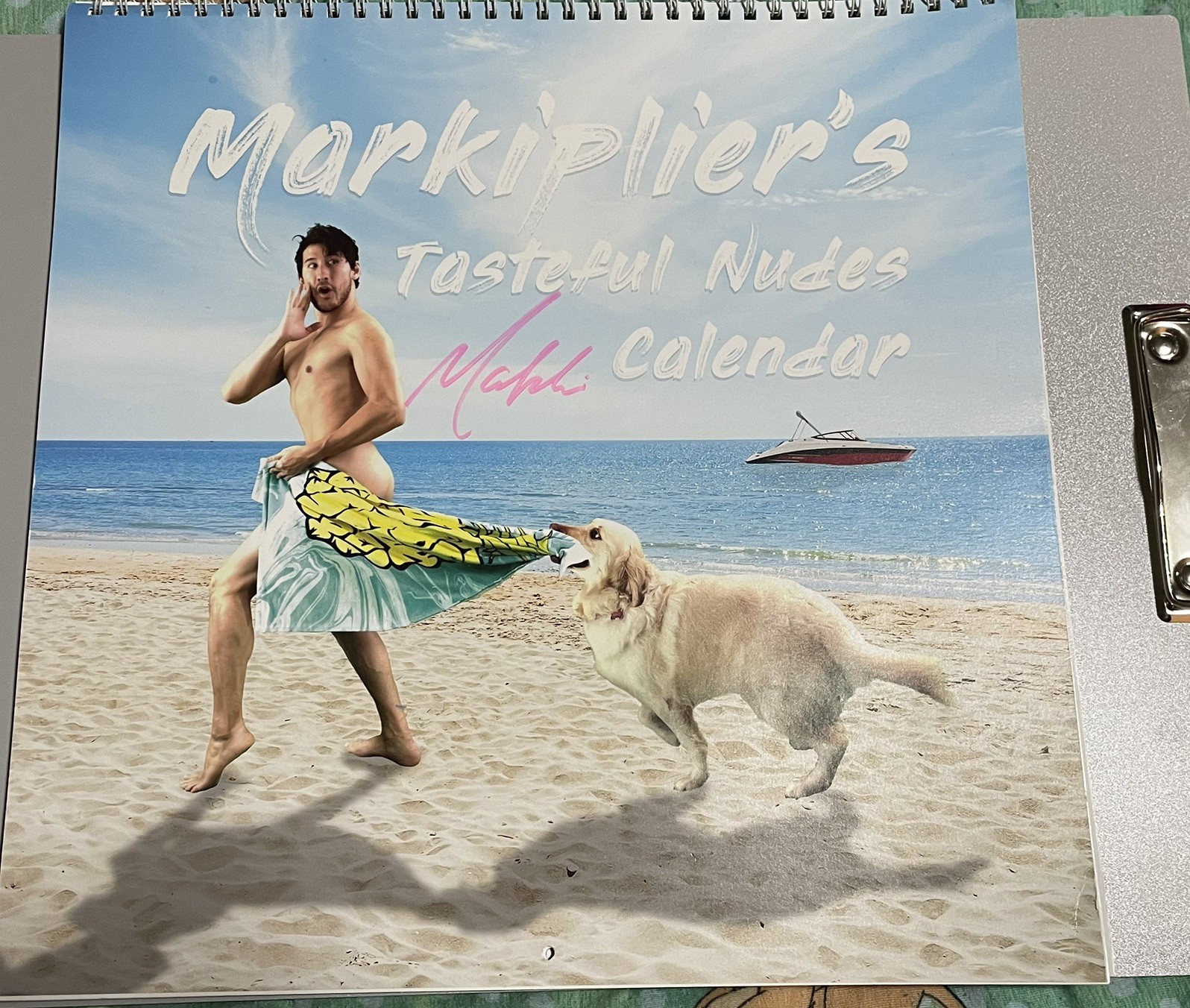 *SIGNED/AUTOGRAPHED* Markiplier\'s Tasteful Nudes Calender 2018-2019 *SIGNED/AUTOGRAPHED* Markiplier\'s Tasteful Nudes Calender 2018-2019