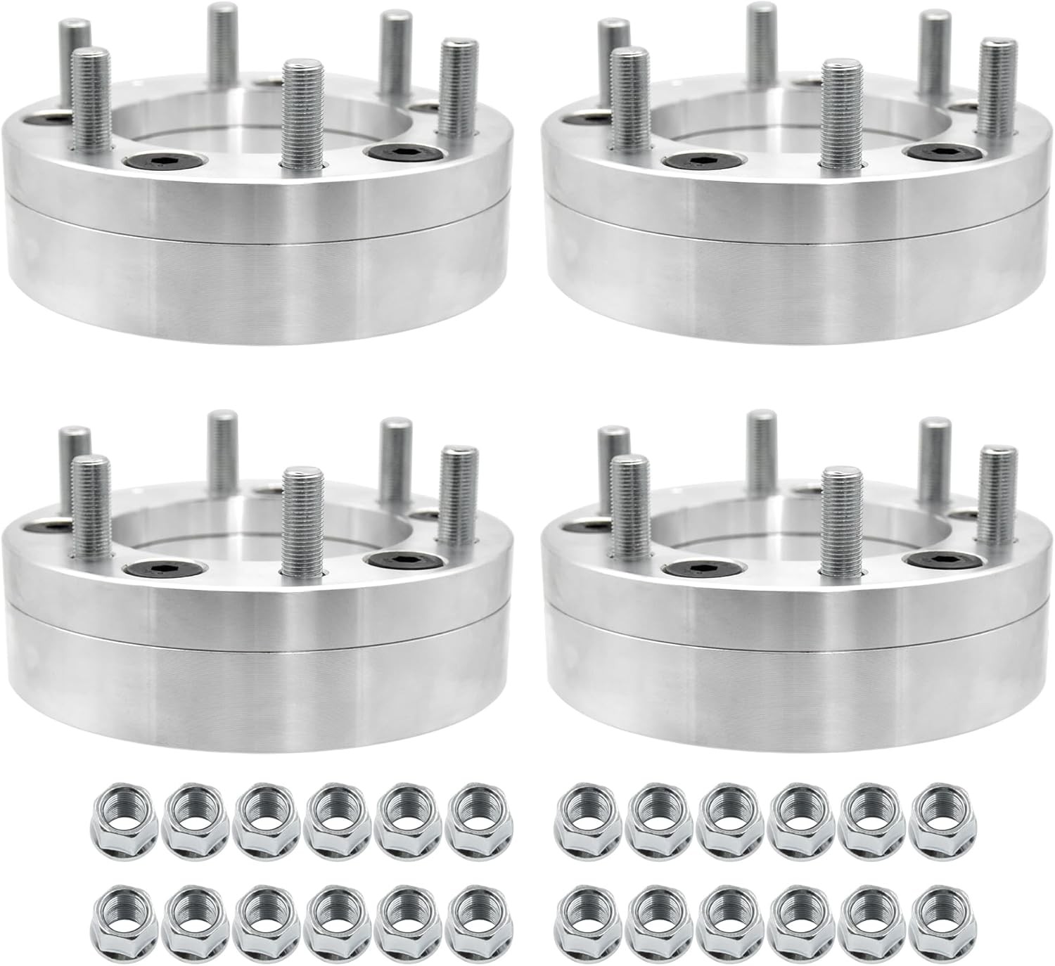 Hex Autoparts Convert 5x5.5 to 6x5.5 Wheel Adapters Spacers 2\