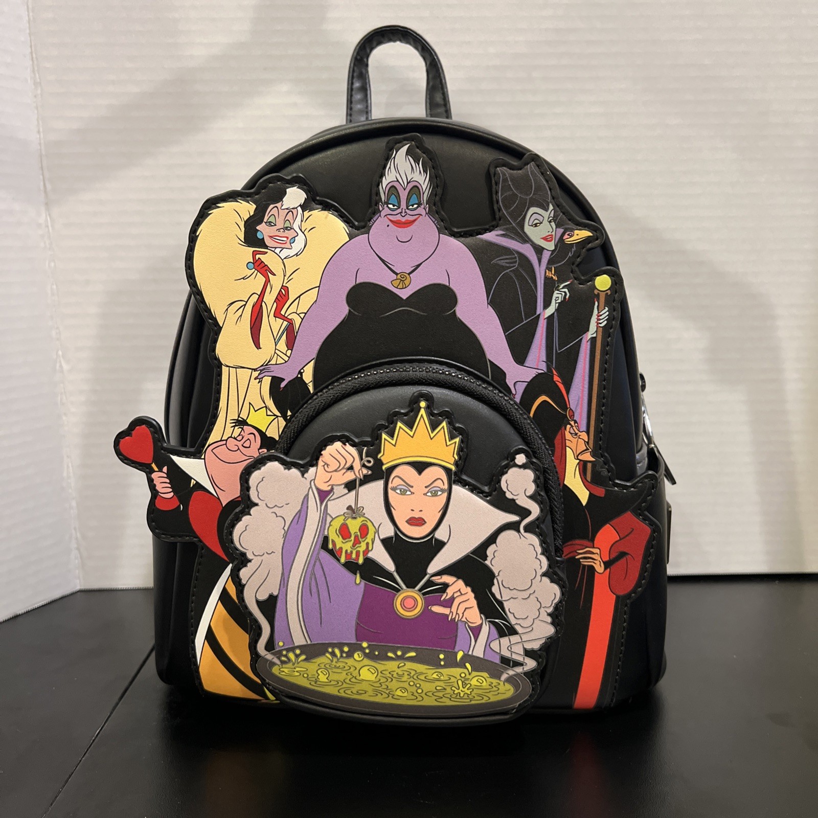 NWT Loungefly Disney Parks Villains GITD Mini Backpack