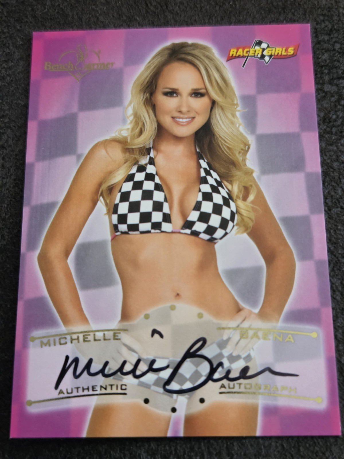 2011 Bench Warmer Michelle Baena Racer Girl Auto Autograph #RG8