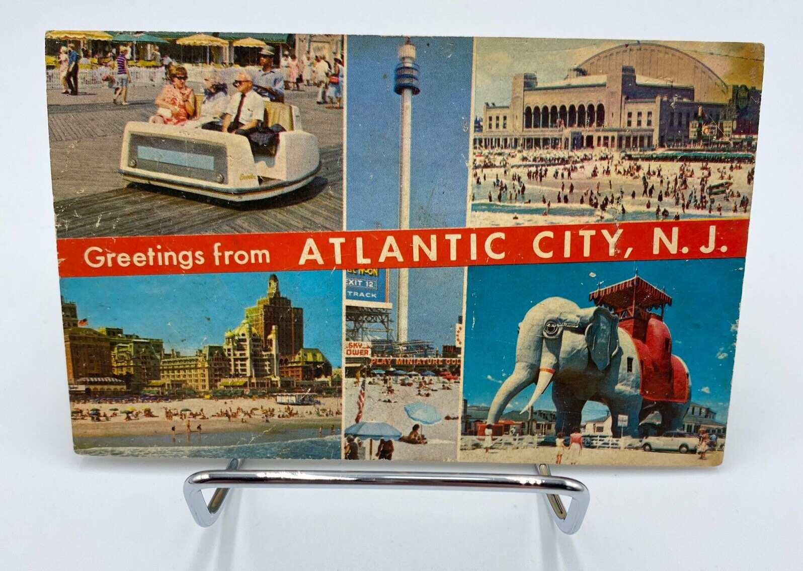 Vtg 1930's - 1940's Atlantic City New Jersey Postcard