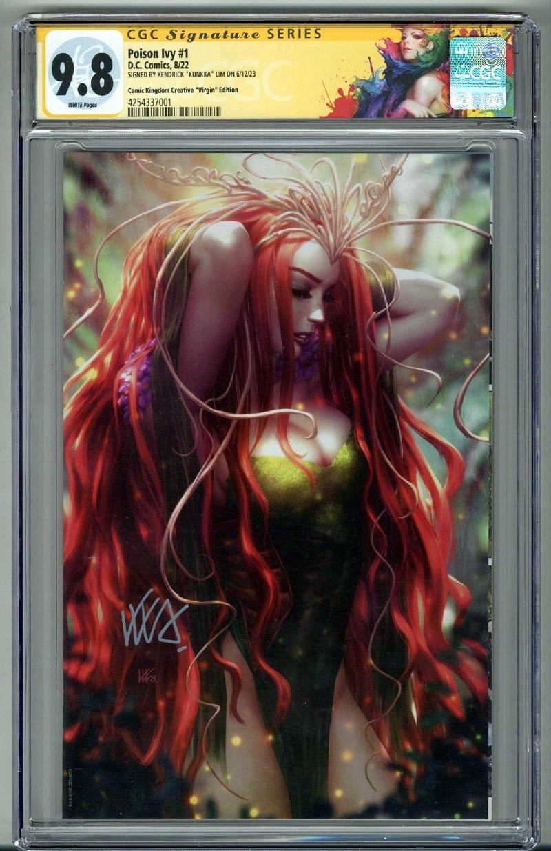 POISON IVY #1 CGC 9.8 SS SIGNED KENDRICK KUNKKA LIM VIRGIN VARIANT LOW POP RARE