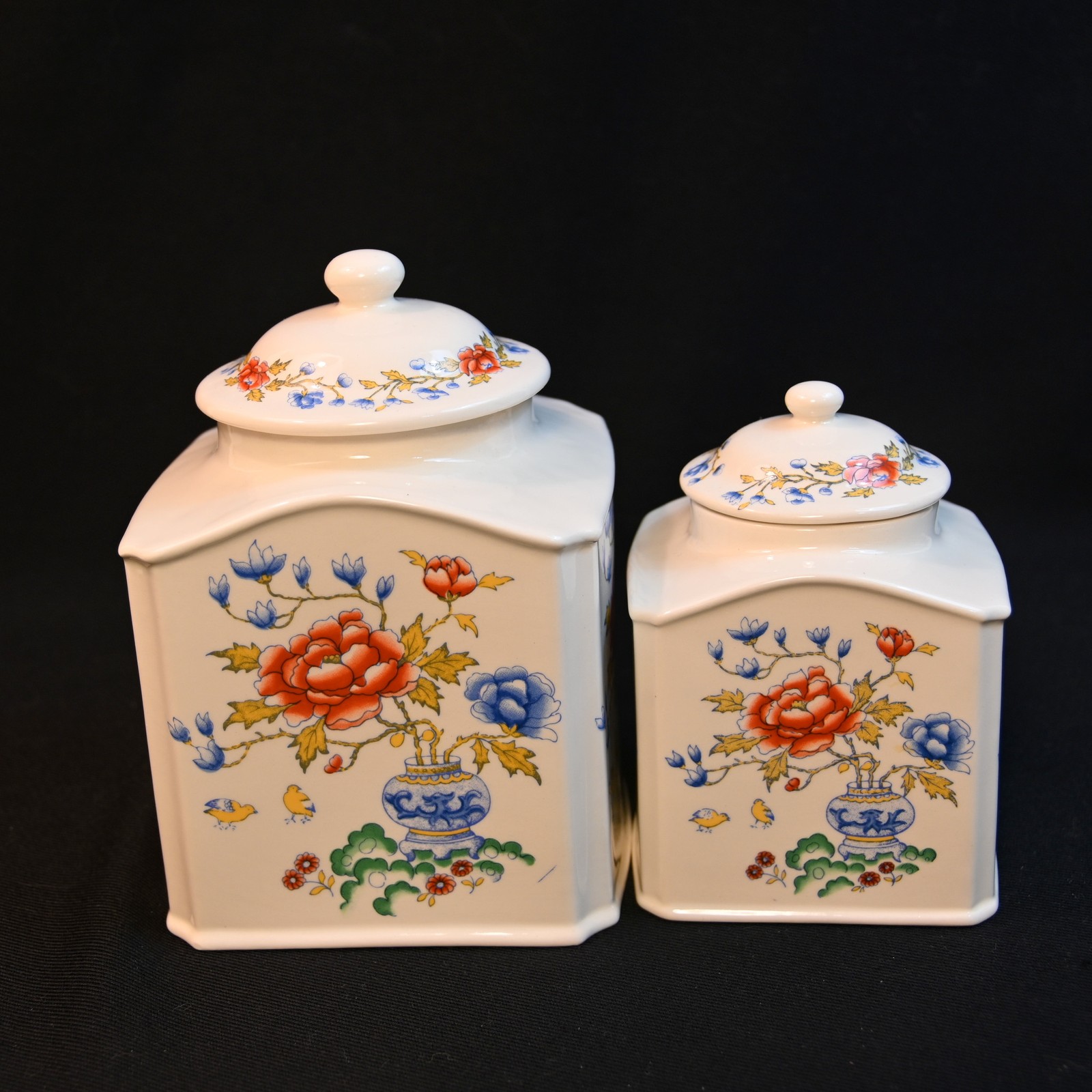 Mason\'s Canister Jars Set of 2 Square 4.5\