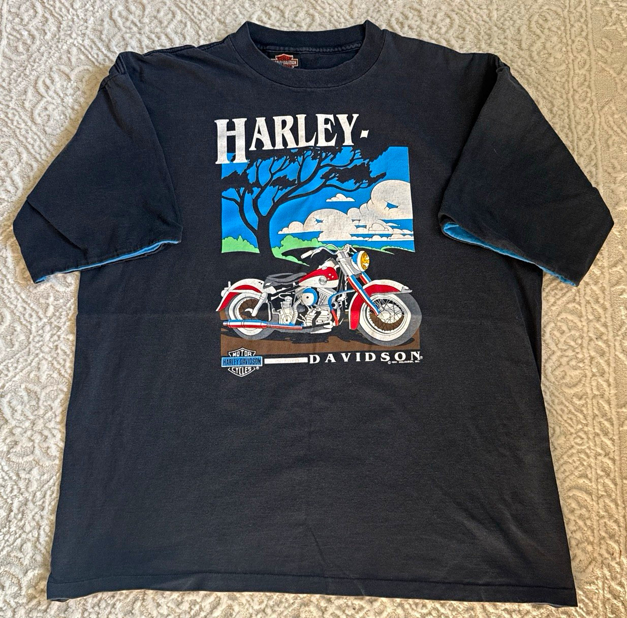 Harley-Davidson Palm Springs Graphic T-Shirt Black 100% Cotton Size XL