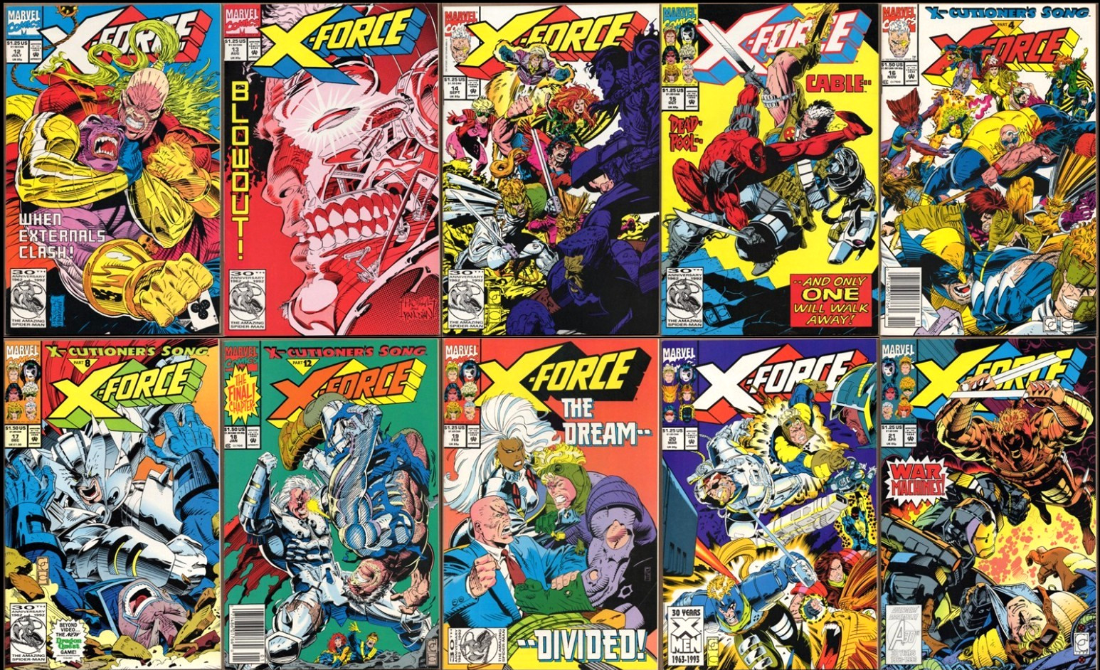 X-FORCE #12-21 (1992) 1ST Print Set ❌ Early CAPULLO Work DEADPOOL VFNM X-FORCE #12-21 (1992) 1ST Print Set ❌ Early CAPULLO Work DEADPOOL VFNM