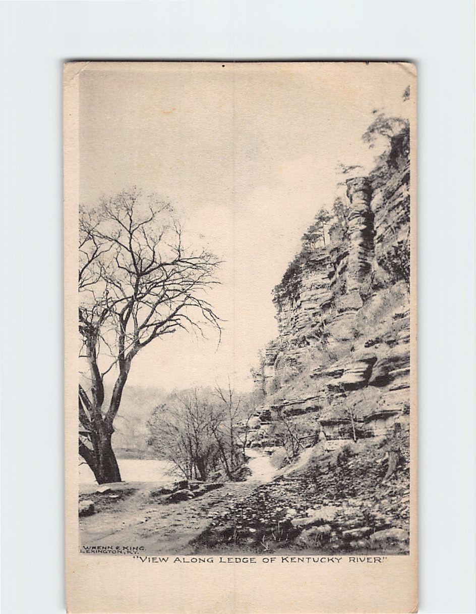 Postcard View Along Ledge Of Kentucky River Kentucky USA