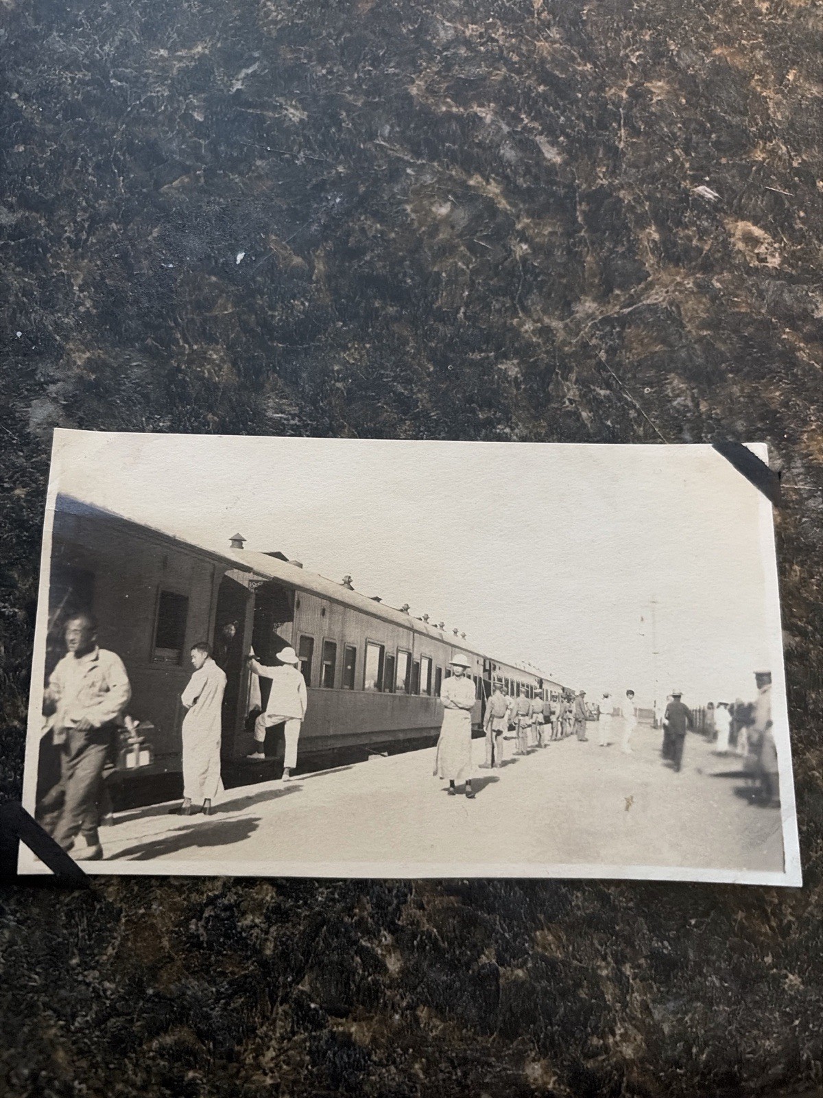 C. 1910 China Railroad Photo- Peking Mukden Railway Station- Original Photo 