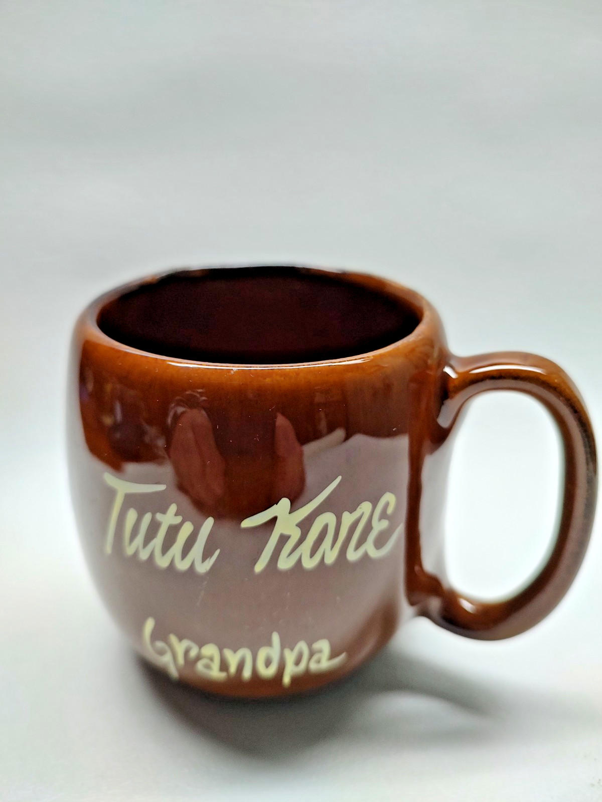Vintage Grandpa  KavaCraft Tutu Kane Hawaii Cup 70's Coffee Mug Cup 3-1/2