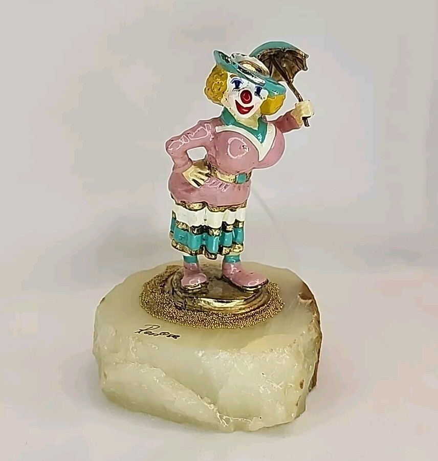 RON LEE Clown - Josephine Busty Bubble Butt Lady Signed And Dated 1988 Vintage 