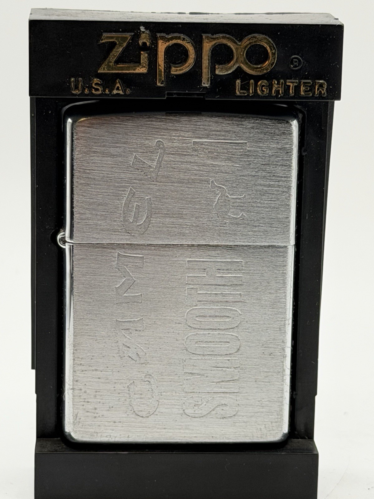 Vintage 1999 Camel Smooth 1 Etched Chrome Zippo Lighter Rare NEW B45