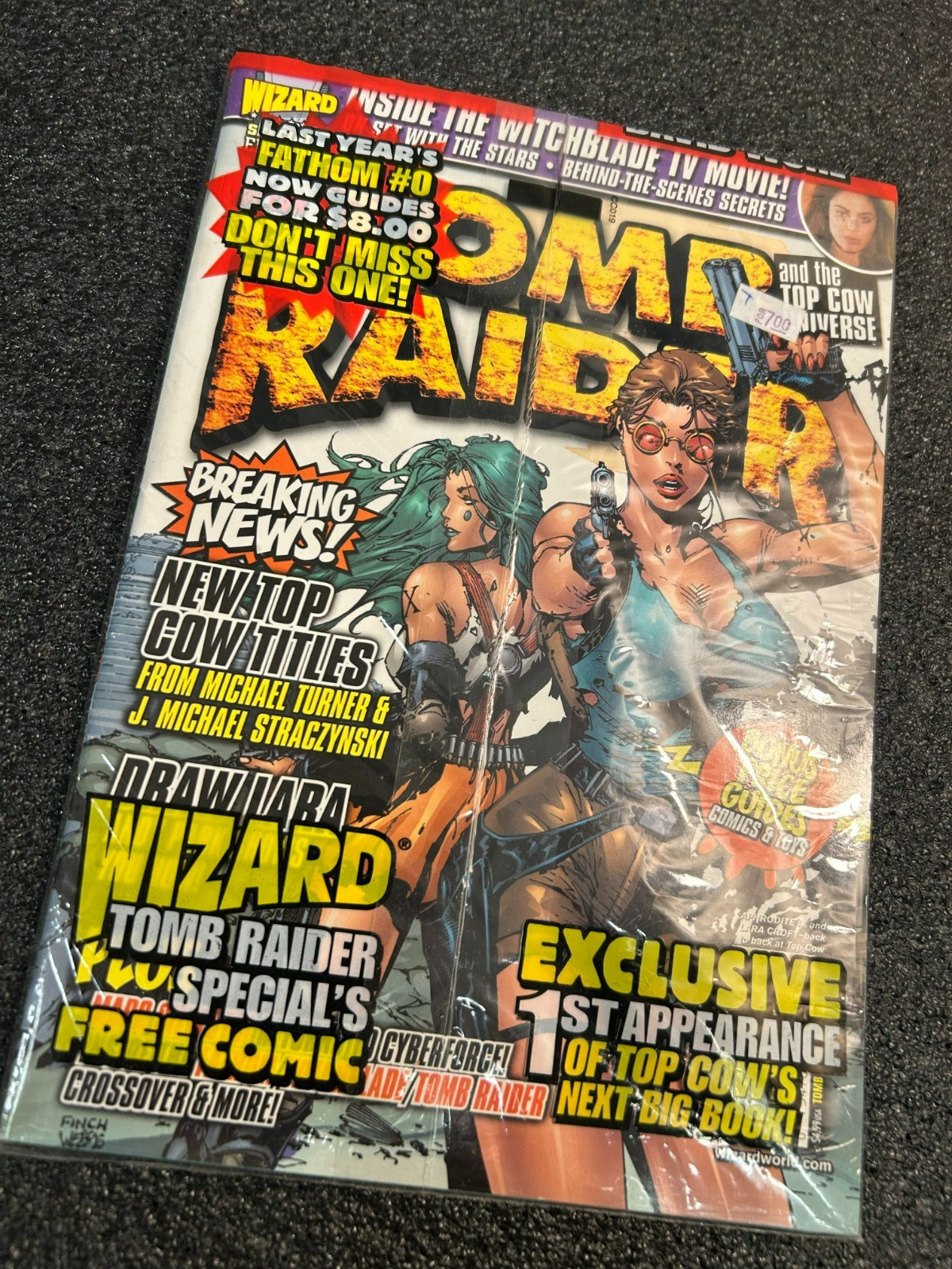 2000 Wizard Tomb Raider Special Edition Aphrodite Magazine Top Cow