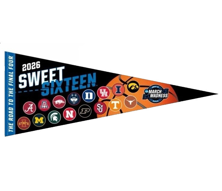 2026 NCAA Final Four Sweet Sixteen Road To The Final Four Pennant 12x30 NWT