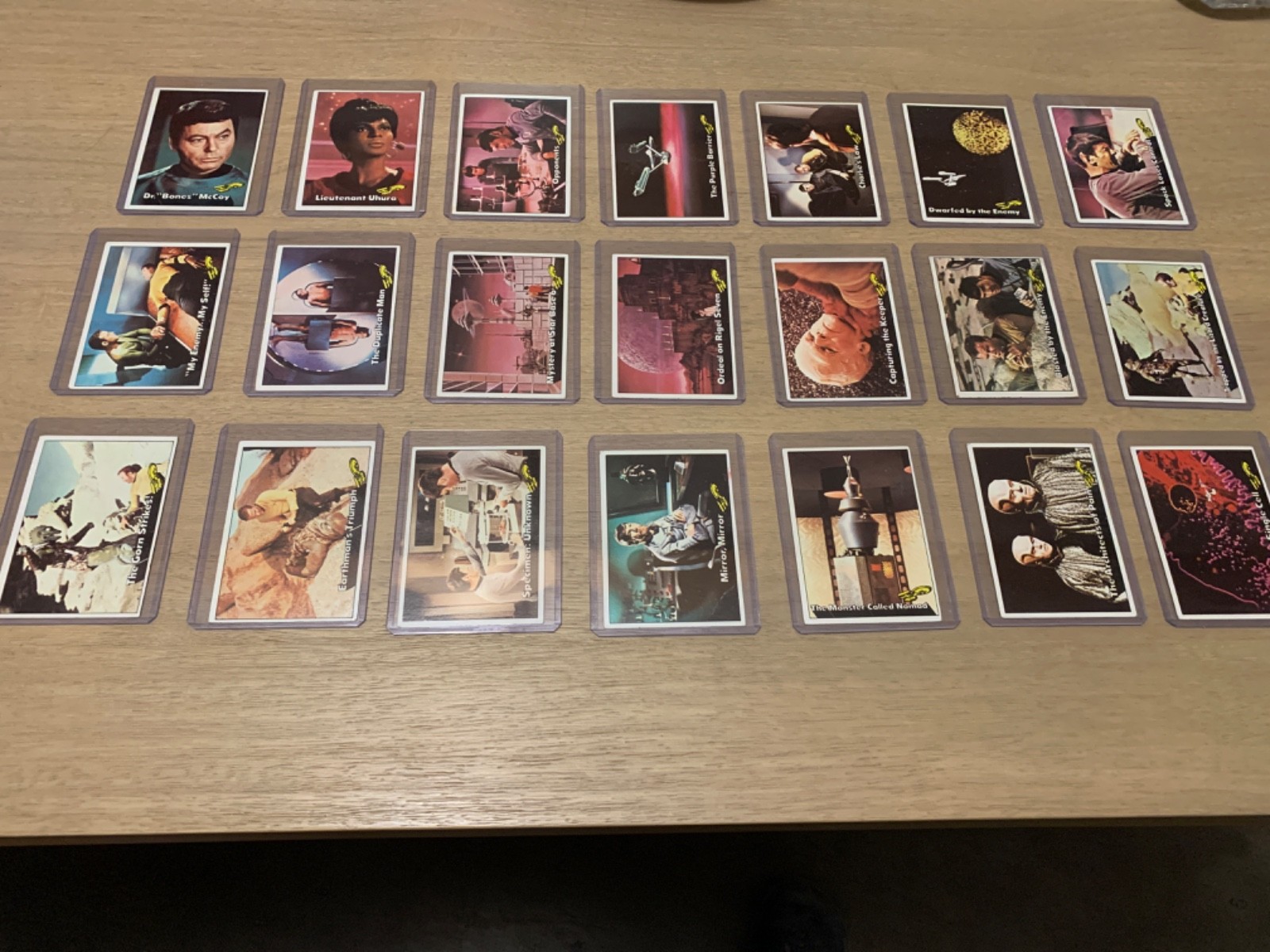 1976 - STAR TREK CARDS - LOT of 21 CARDS - TELEVISION