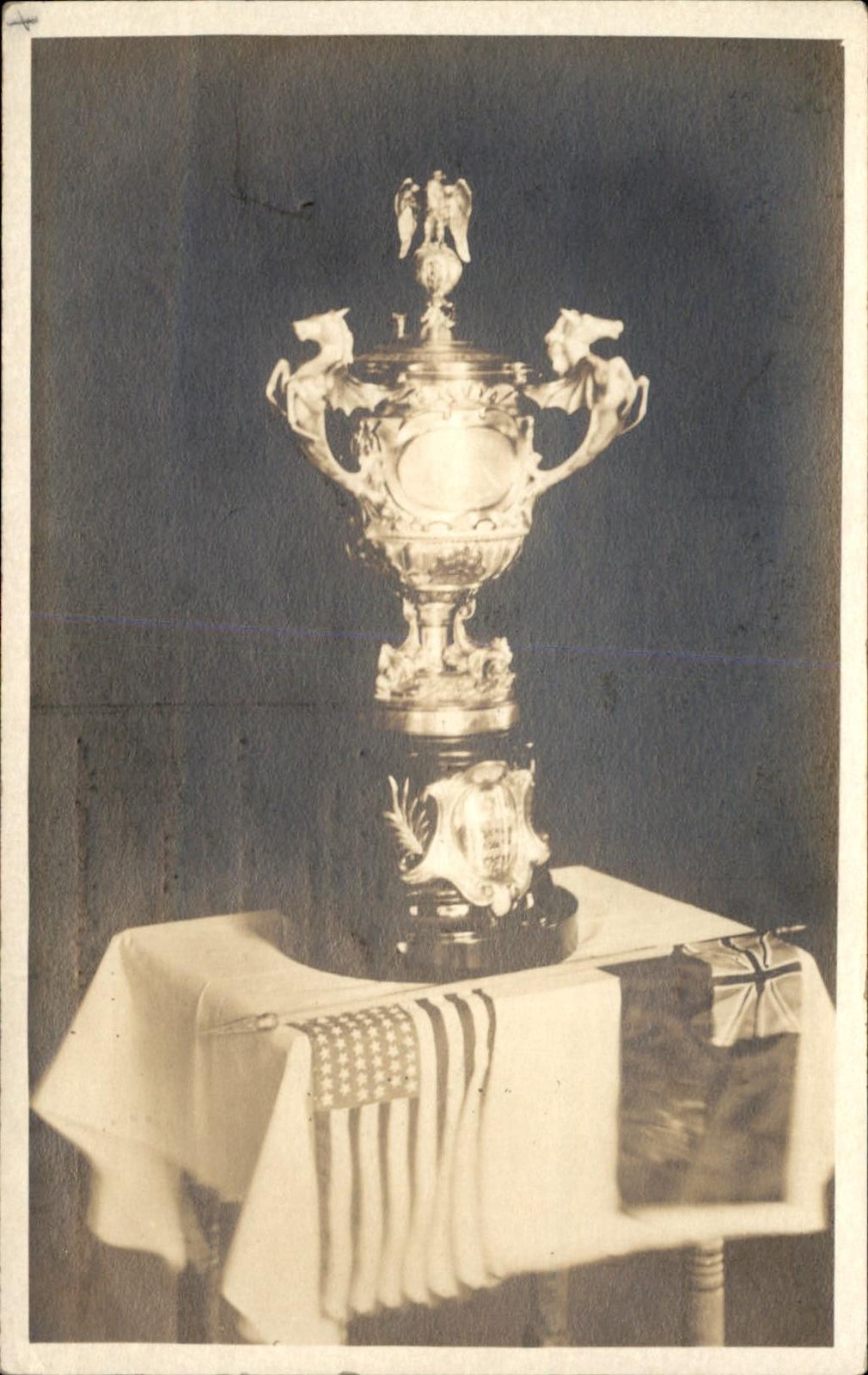 Provincetown MA Fishermen's Cup Trophy c1900s-10s Real Photo Postcard bhn