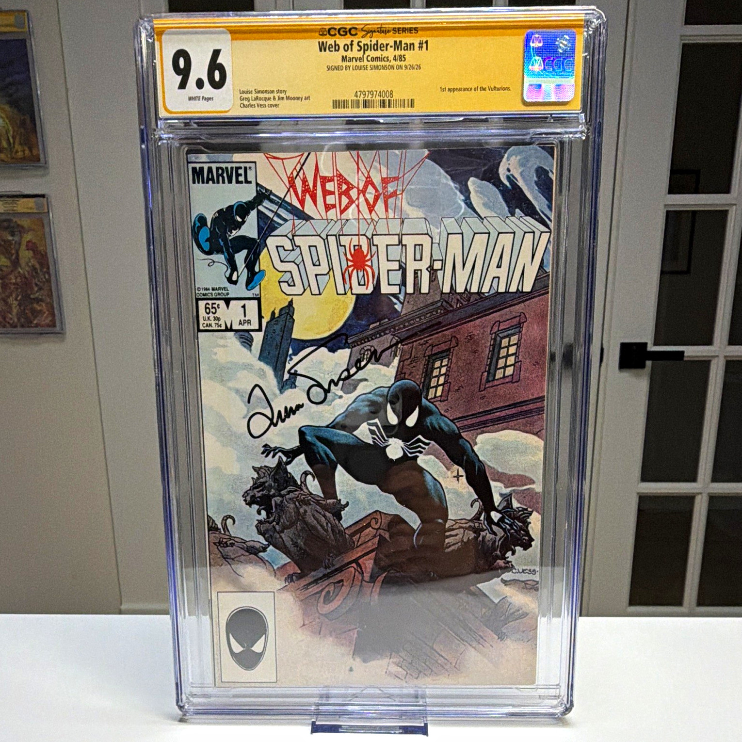 Marvel Web of Spider-Man #1 (1985) - SS Louise Simonson CGC 9.6