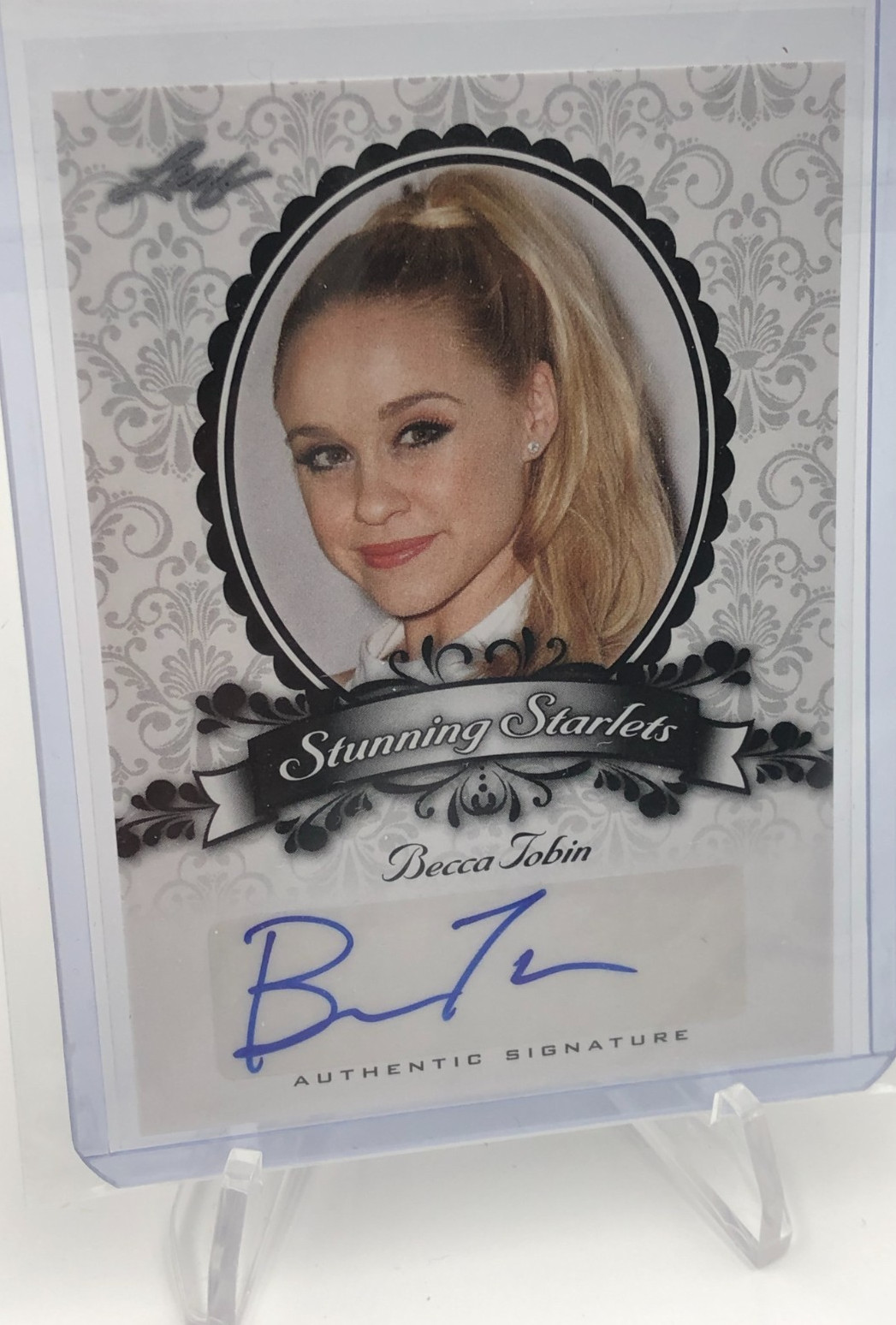 BECCA TOBIN AUTO Card 2013 Leaf Pop Century Actress Signed GLEE as KITTY WILDE