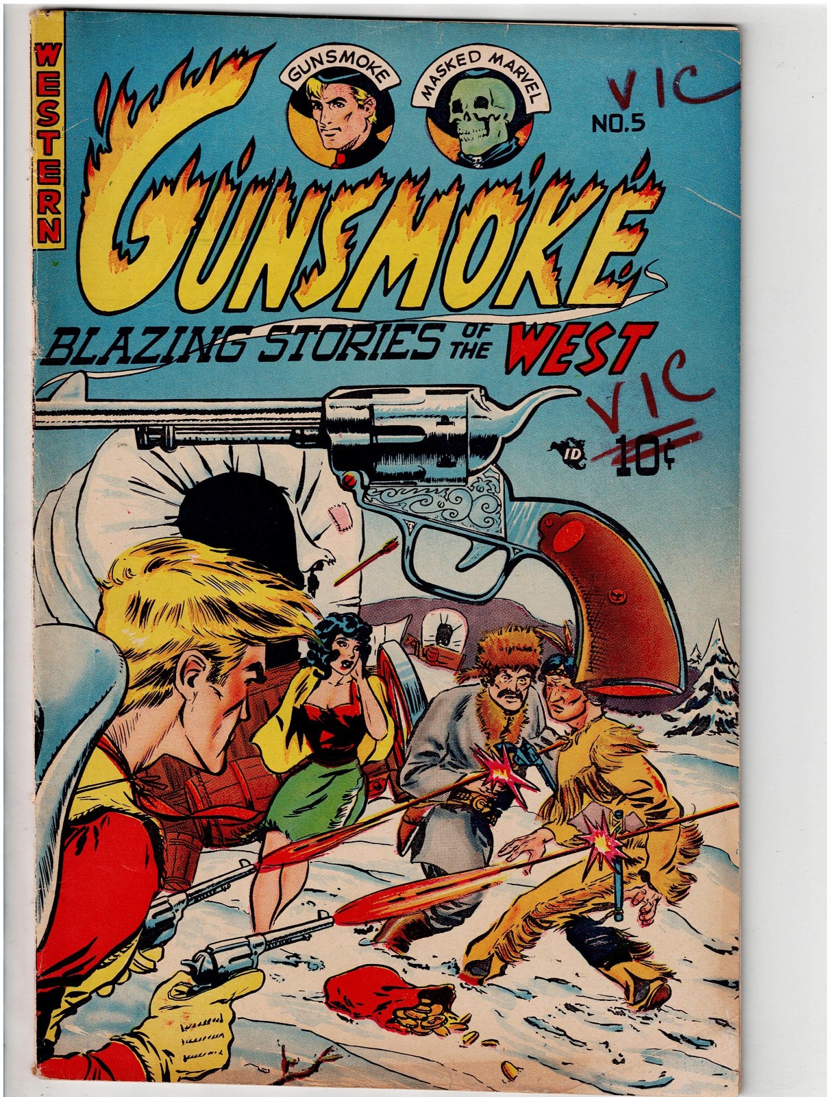 GUNSMOKE #5 (1949) RARE HIGHER GRADE GOLDEN AGE