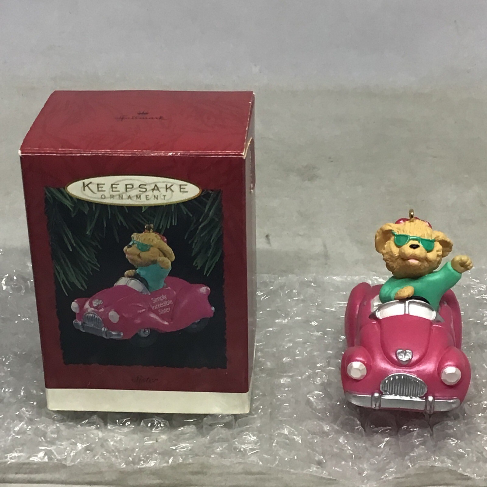 Vintage 1994 Hallmark Keepsake Ornament Simply Incredible Sister Handcrafted