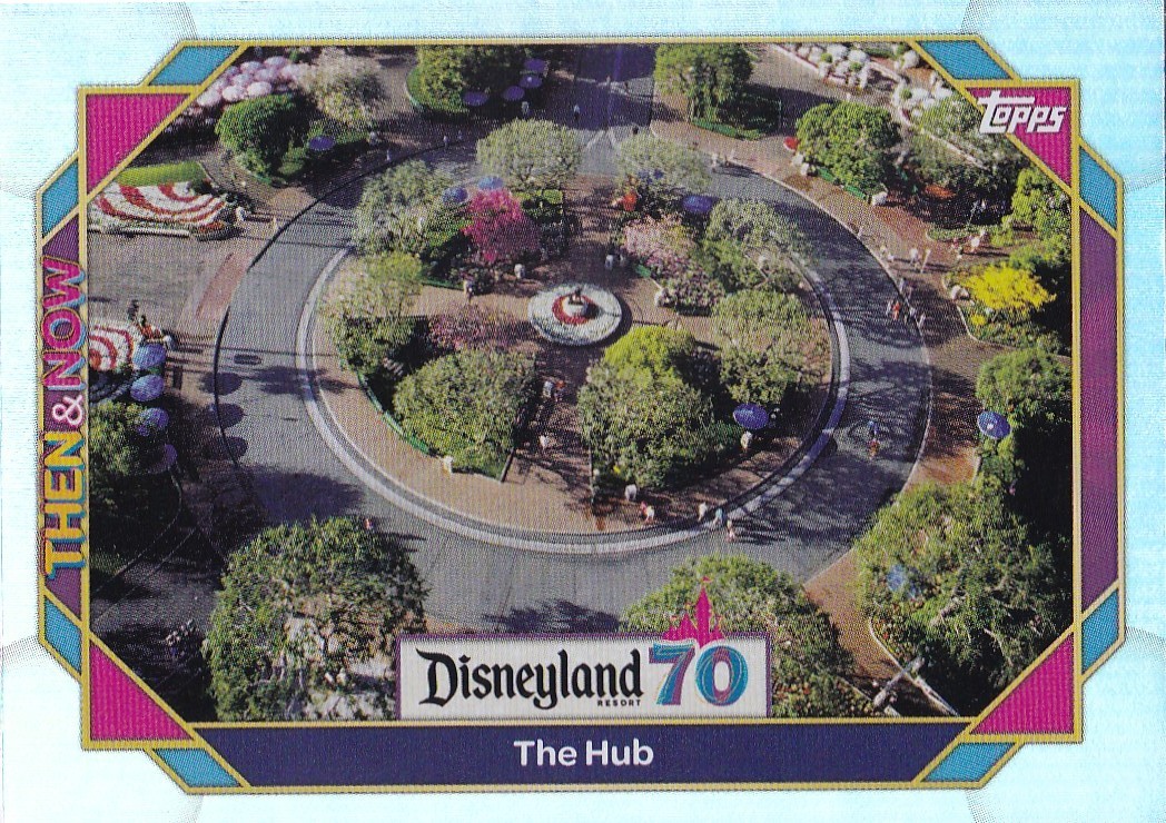 THE HUB TOPPS DISNEYLAND 70TH THEN & NOW RAINBOW FOIL #6 2025 25