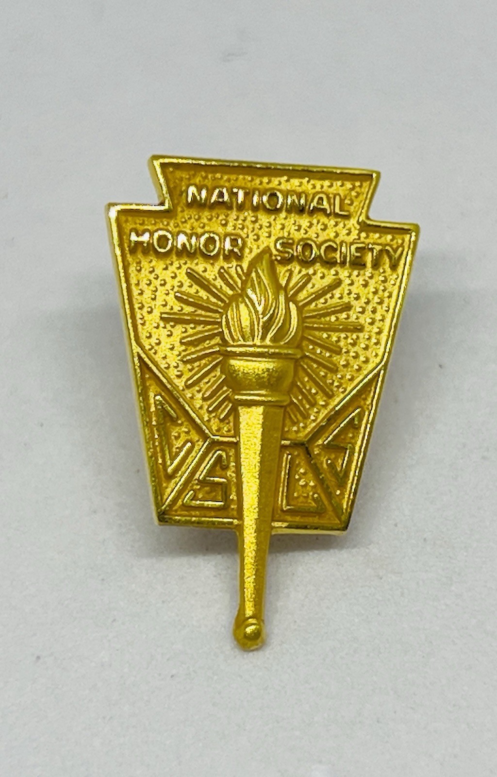 Vintage 10K Yellow Gold NHS National Honor Society Lapel Pin  2Grams ~ Signed