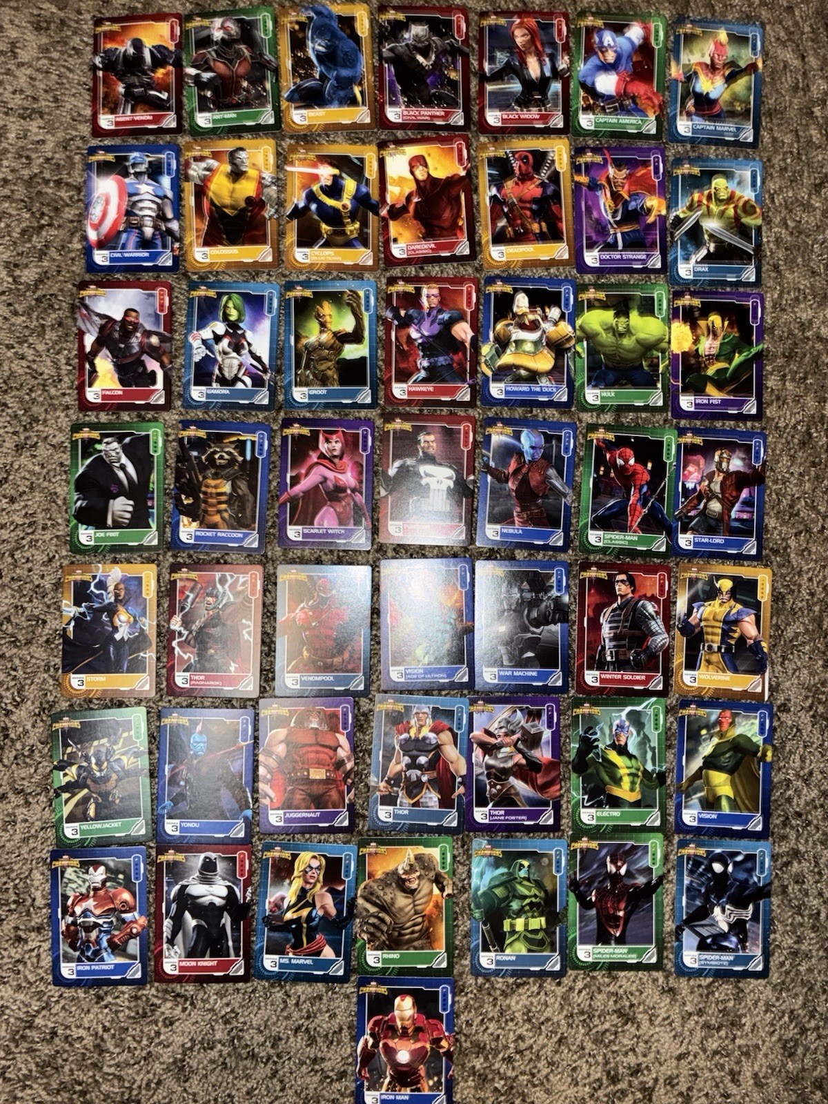 Marvel Contest Of Champions Arcade Cards Series 3 Common Set (50) Cards Nonfoil Marvel Contest Of Champions Arcade Cards Series 3 Common Set (50) Cards Nonfoil