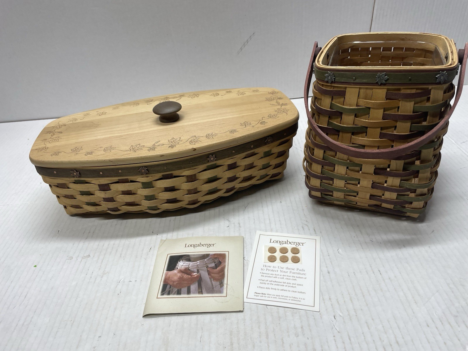 Longaberger 2007 Heritage Days Basket Set w/ Liners *NEW*