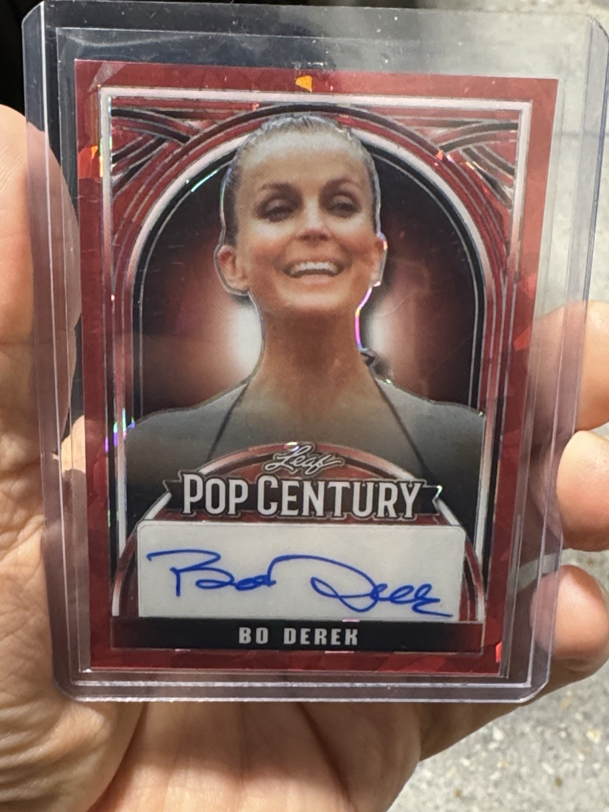 Bo Derek signed auto 2024 Leaf Pop Century Card International Sex Symbol 5/5