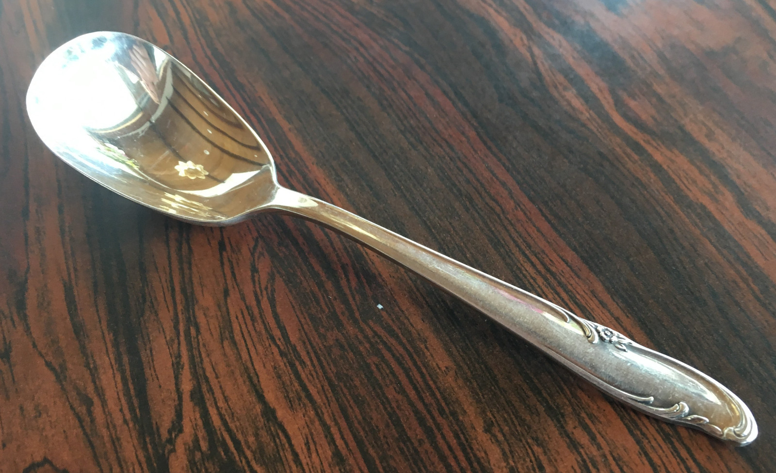 Allure International Silver Teatime Silverplate 1 Sugar Shell Serving Spoon 1959