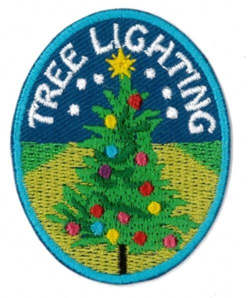 Girl Cub Christmas TREE LIGHTING ceremony Patches Crests Badges SCOUTS GUIDE