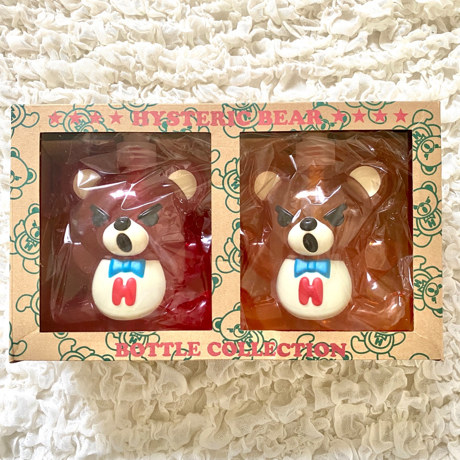 Rare HYSTERIC GLAMOUR Bear Shampoo Bottle Dispenser Set Japanese Novelty 2014