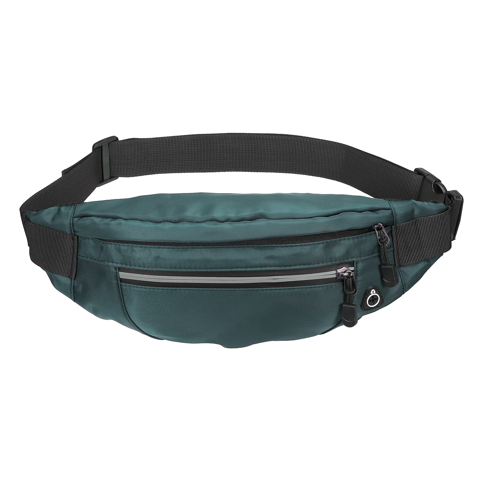 Fanny Pack Waterproof Crossbody Waist Bag for Traveling Hiking Green