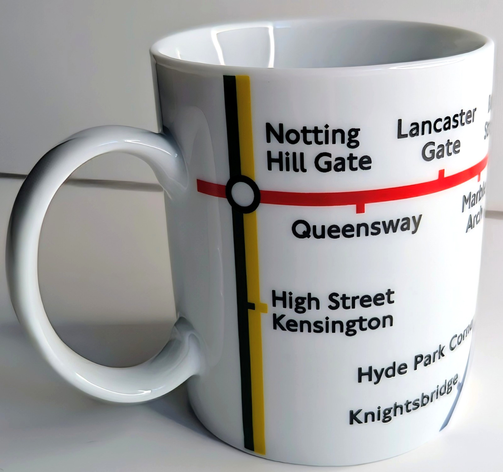 Retro London Underground Blues Tube Map Ceramic Coffee Tea Cup Mug Collectible