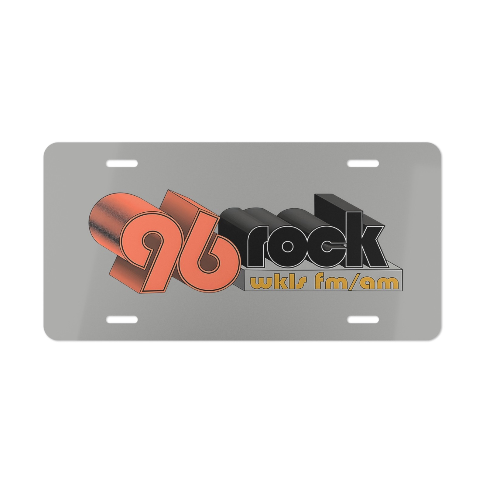 96 ROCK FM WKLS Classic Rock Radio Front Vanity License Show Plate