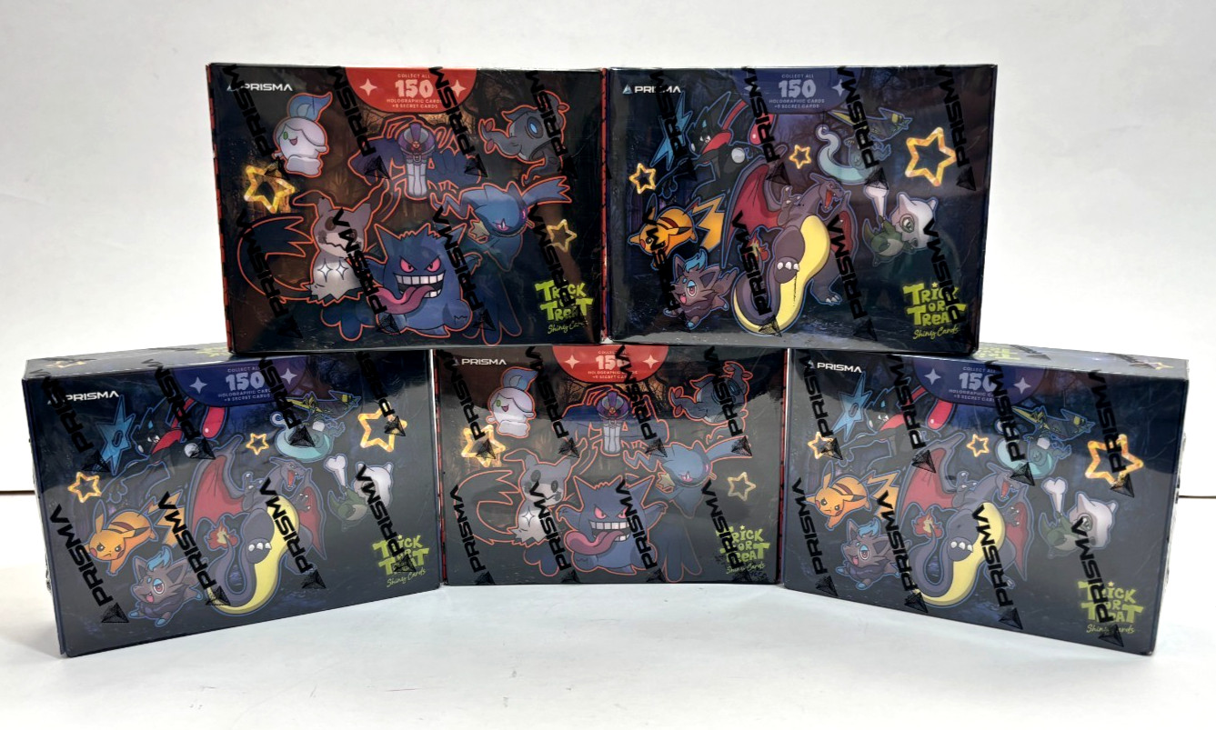 5 BOXES 2026 HALLOWEEN TRICK OR TREAT Shiny Cards PRISMA Full-Set