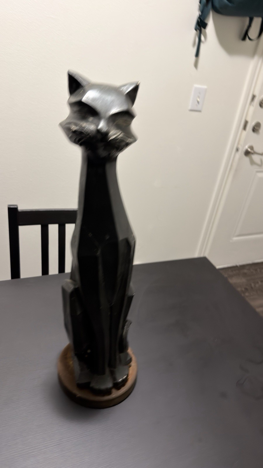 VINTAGE 1960'S Large MCM Cubist Siamese Cat Statue 24
