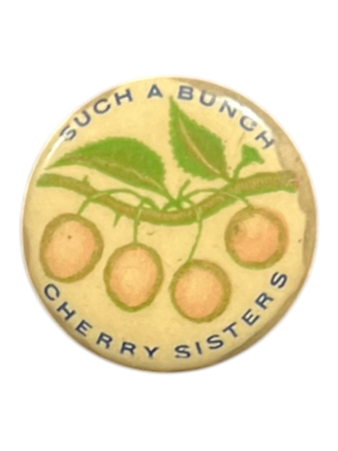 Vintage Cherry Sisters Pinback Button Such A Bunch Vaudeville 7/8\