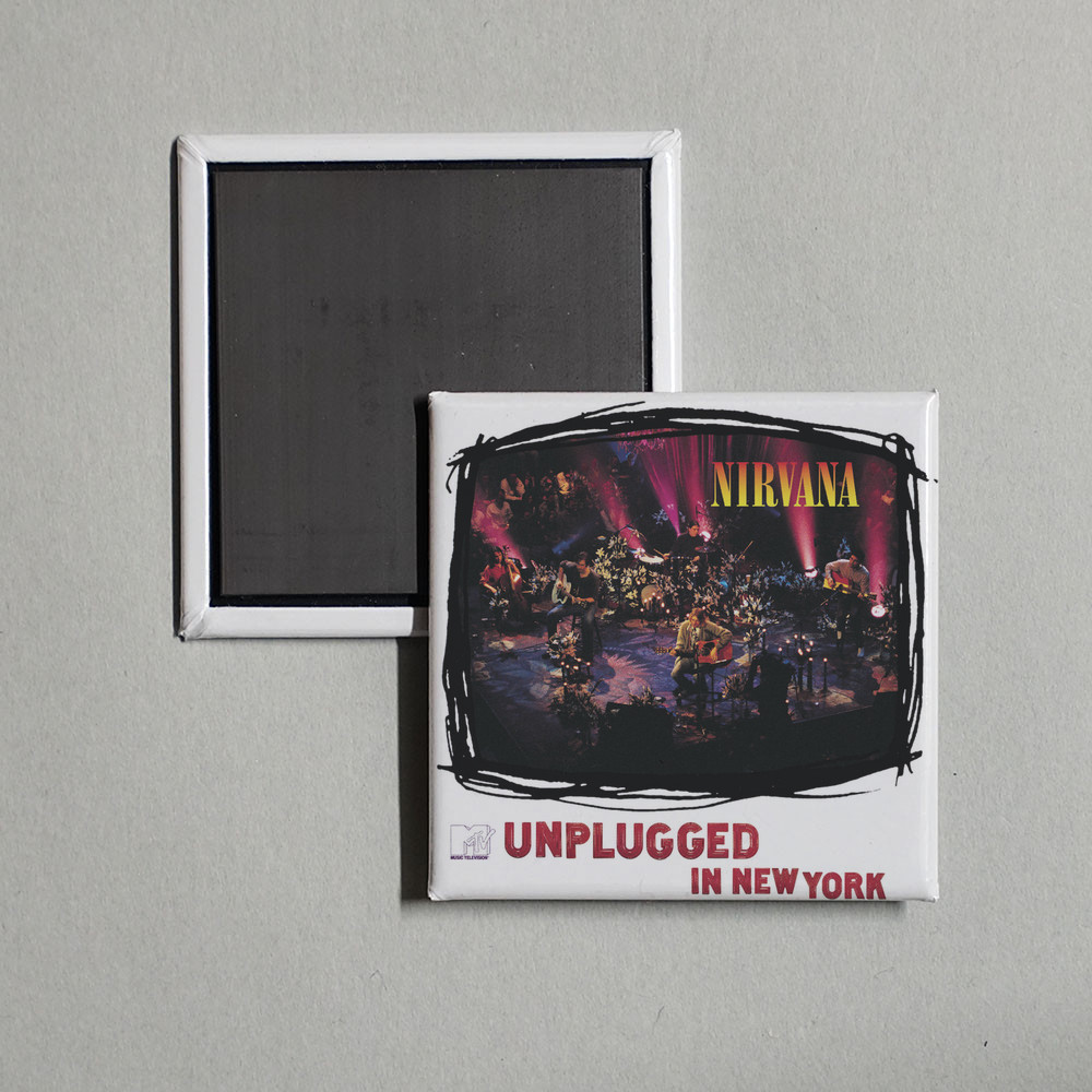 Nirvana - MTV Unplugged In New York Album Cover Locker Fridge Magnet Nirvana - MTV Unplugged In New York Album Cover Locker Fridge Magnet