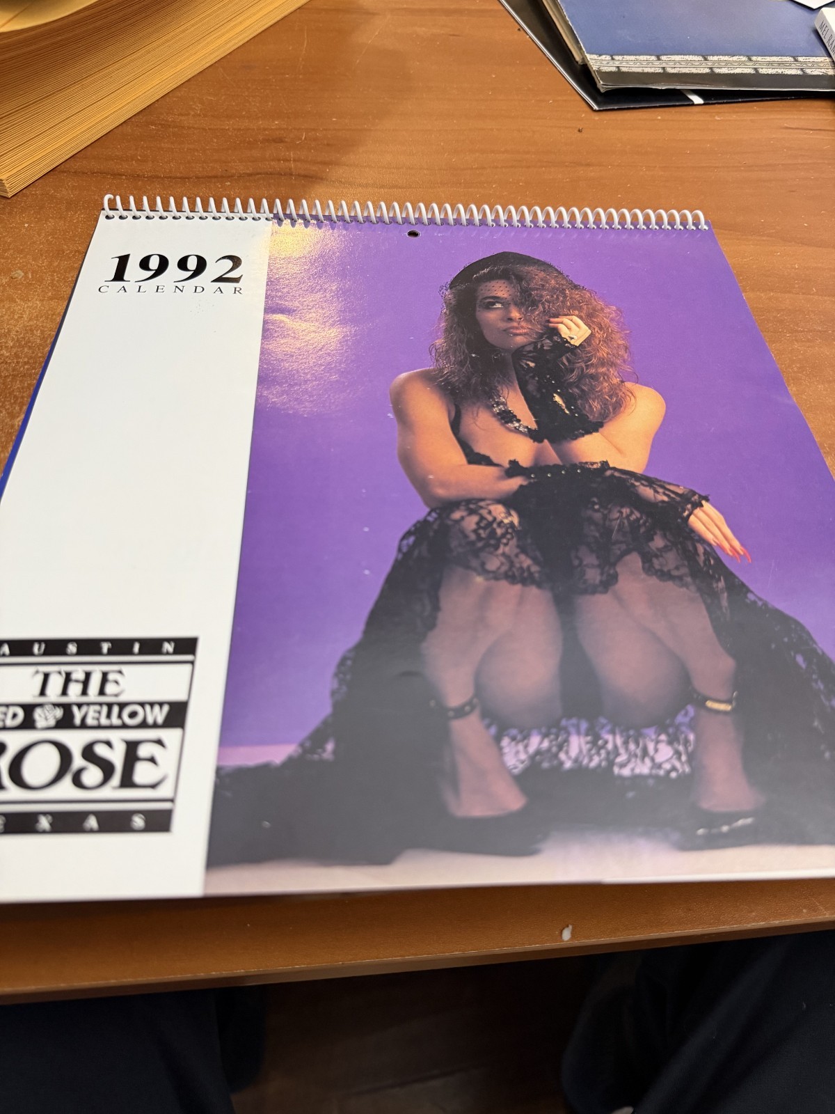 The Yellow Rose 1992 Austin TX Sexy Women Calendar The Yellow Rose 1992 Austin TX Sexy Women Calendar