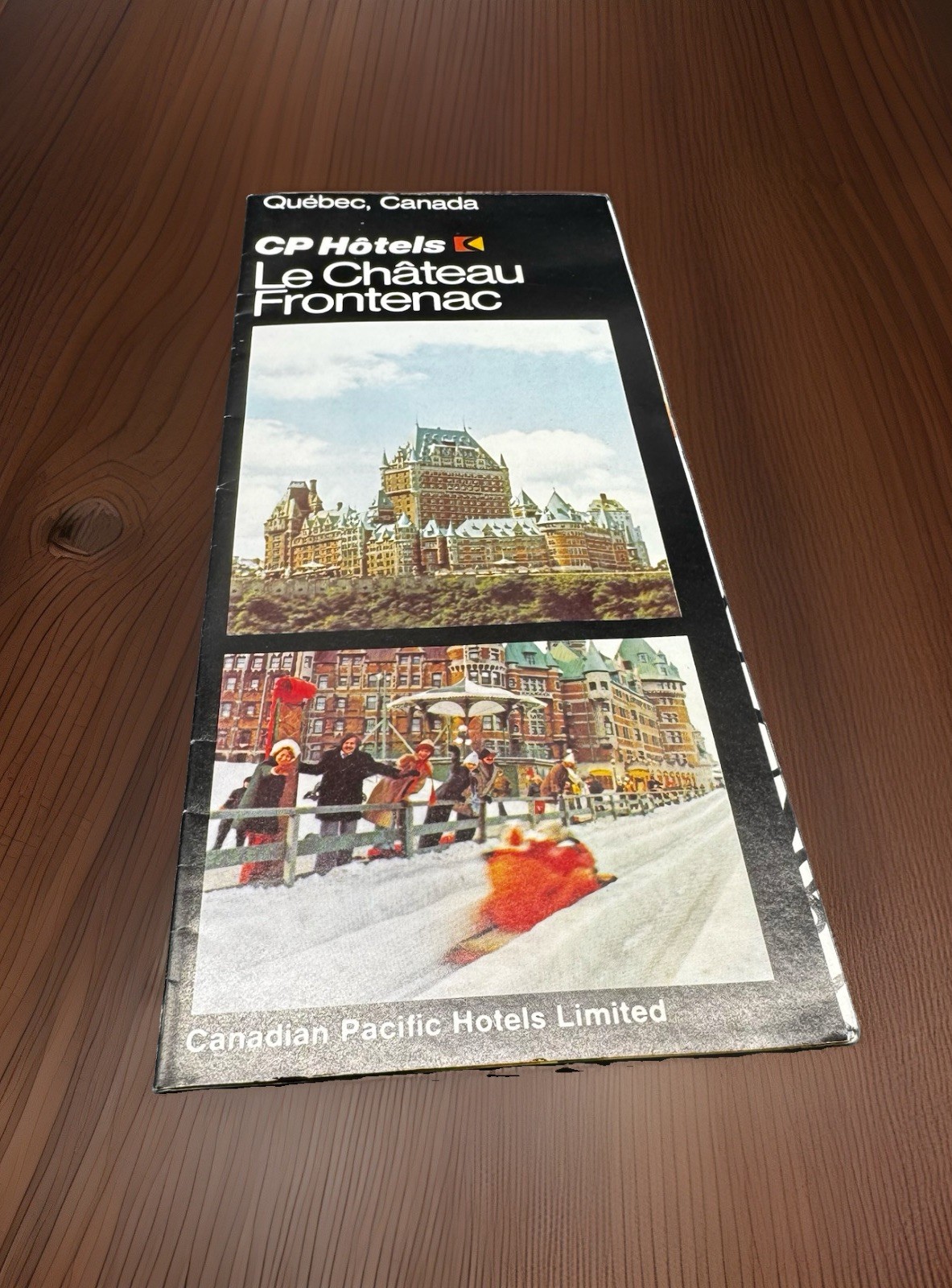 CP Hotels Le Chateau Frontenac Brochure Quebec Canada Travel Lodging Vtg 1977